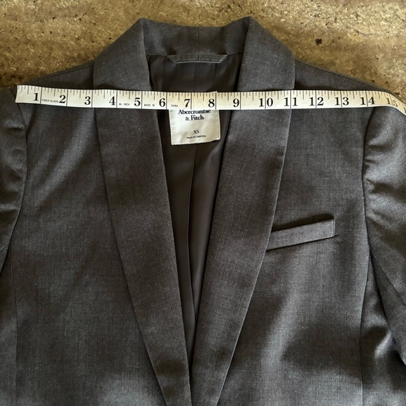 Abercrombie Midweight Classic Blazer Size Xsmall Dark Grey - Picture 4 of 9